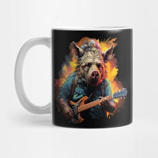 Warthog Playing Guitar Mug